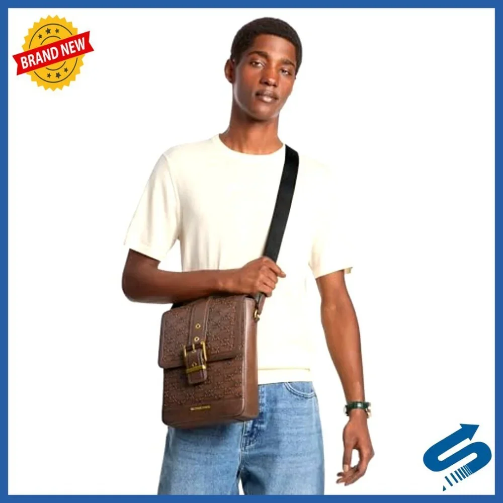 Leather Crossbody Bag with Adjustable Strap, Compact Size for Travel